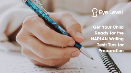 An adult preparing for the NAPLAn Writing Test